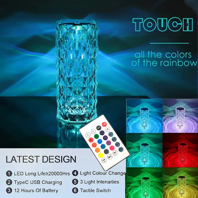 Crystallized Touch Lamp